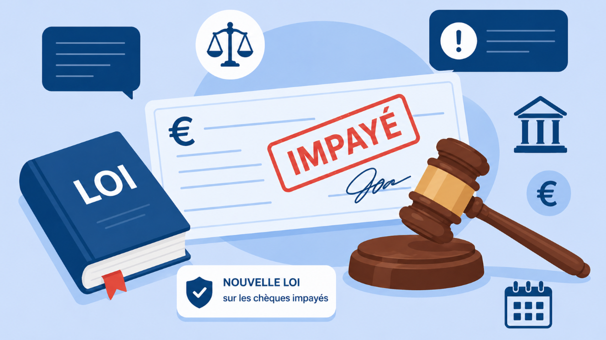 Nouvelle loi sur les chèques impayés – ce qui change en 2026